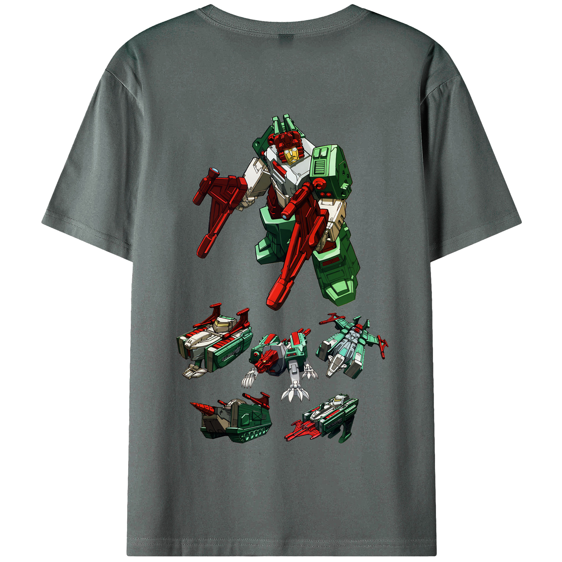（画像用） Transformers トランスフォーマー 綿100％半袖Tシャツ（背面プリント）